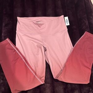 NWT Old Navy Elevate Go Dry Ombré Leggings Size Large